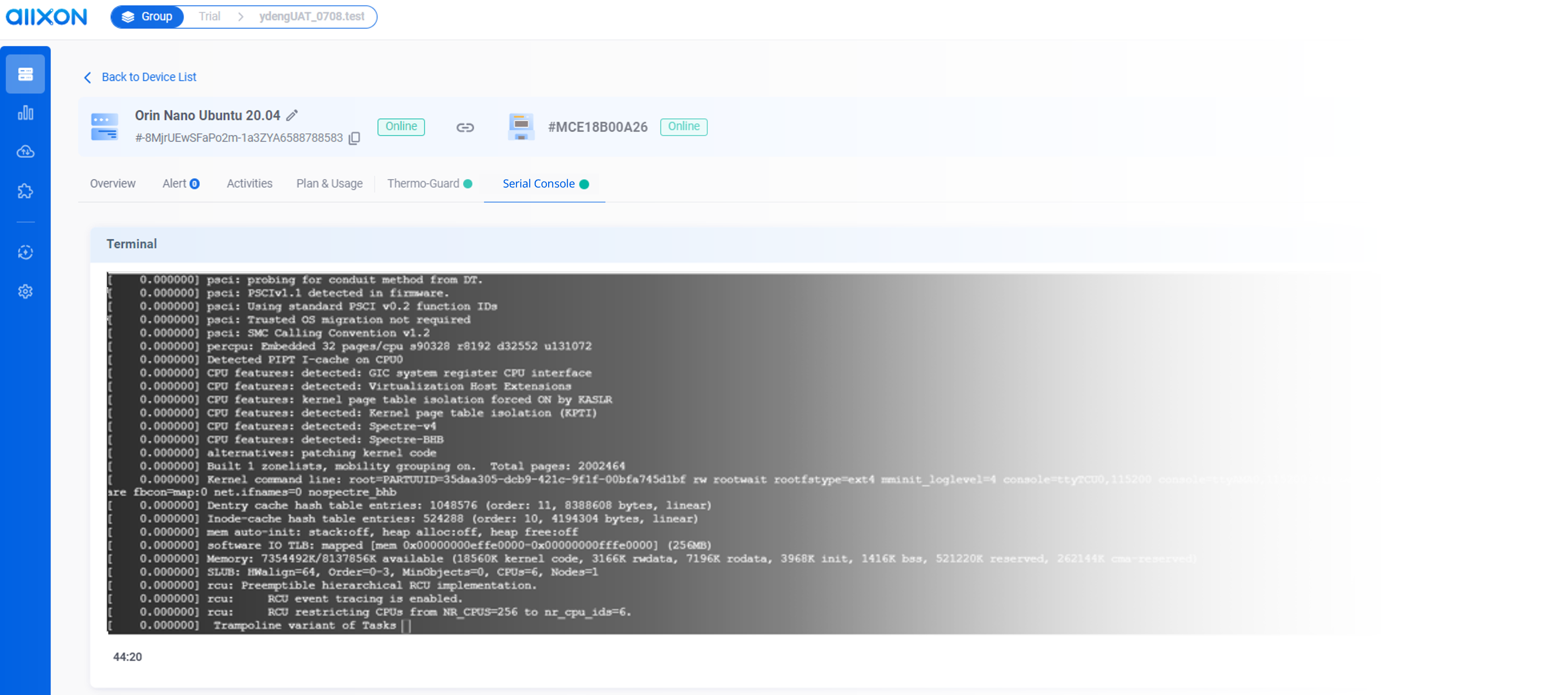 Cloud Serial Console